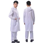 China Factory anti static coating protective clothing ESD clean room smock antistatic uniform custom