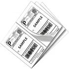 Hybsk Half Sheet Self Adhesive Shipping Labels 8.5" x 5.5" Address Labels for Laser & Inkjet Printers (100 sheets/pack)
