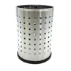 Kitchen Utensil Holder - Utensil Container- Utensil Crock - Flatware Caddy - Brushed Stainless Steel Cookware Cutlery