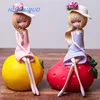 yiwu factory resin arts crafts wholesale children bedroom decoration Cute cartoon fruit doll girls home decor ornaments