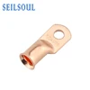 AWG3/0*1/2 Seilsoul Gold Round Type Copper Tube Crimp Lugs, Electrical Contactor Terminal Lug