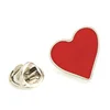 Gold plated with red filling lapel pin custom metal lapel pin for suit clothes