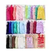 wholesale Toddler Newborn Petti Lace Romper Baby Clothes Romper Solid Color Ruffle Lace Baby Romper