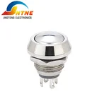 JT 12E-Q11Y Stainless steel small metal start stop push-button flat shape push button switches