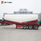 高負荷容量 3 車軸 45ton セメント bulker タンクトレーラー販売のため