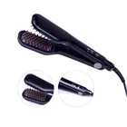 LED display ceramic electric straightening brushes comb hair brush straightener