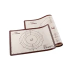-Liflicon Non Slip and heat resistant Reusable Silicone Baking bakeware Mat Set of 2 Rubber Oven Mat with Measurements