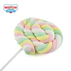 38g wholesale Private label fruity colorful marshmallow candy halal candy sweets lollipop