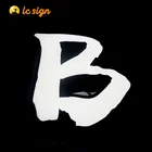 New coming Lighted polished metal led love letter sign