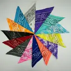 Factory Cheap Custom Printing plain head scarf cotton bandana