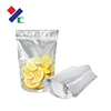 Customization matte white vacuum seal stand up connected mylar jungle bags packaging