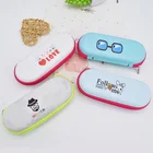Colorful children customized reading glass sunglasses case pouch EVA zipper optical case bag