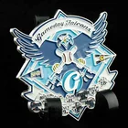 Manufacturer custom name badge military metal badge pilot wings pin badge with lapel pin