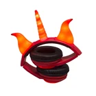 Top new rhinoceros headphone noise cancelling horn big earphones red headphone