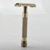 German Professional Antique Brass Plated Safety Butterfly Razor