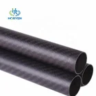 Wuxi wholesale 3k twill matte black reinforced carbon fiber tube