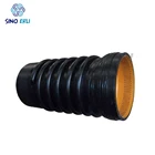 Pe corrugated pipe orange large plastic