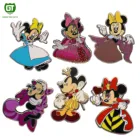 Gold Silver Micky Mouse Series Custom MetalEnamel pin