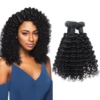 Morein Remy Double Drawn Cuticle Aligned Human Hair 10A Deep Curly Bundles Raw Indian Hair Vendors