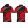 100% polyester Custom Full sublimated Zipper bowling shirts for men