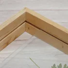 Best selling custom wood double sided glass picture frame square photo frame wholesale