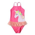 Swimsuit Girls Infant Kids Striped Dot Bow-knot One Piece Children's Swimwear