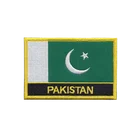 Wholesale sublimation pakistan military flag iron on custom cloth embroidery patch