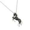 Particular horse necklace sterling silver