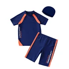 wholesale 2019 Summer beachwear sun protection children swimwear kids black swimmingsuit models for boys