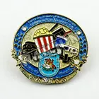 Manufacturer customized led pin badge name display glow