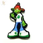 Latest product 3d soft pvc silicone custom Made Rubber Keychains