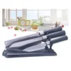 Hot selling kitchen utensil sets stainless steel kitchen knife set with plastic stand
