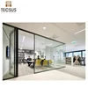Guangzhou furniture 40 series frameless single glass partition wall
