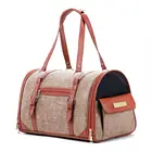 2 tones handle keep calm sleeping luxury dog pet tote handbag cat carrier