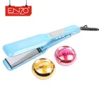ENZO Newest high quality professional electric home salon 360 degree swivel power cord hair straightener