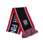jacquard custom acrylic winter sport soccer knitted football team club fan accessories scarf