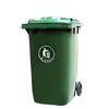 For garden 100L wheeled outdoor plastic step trash bin garbage