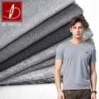 High quality yarn dyed gray fabric dry fit sports fabric t shirt cationic polyester fabric single jersey