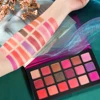 Wholesale fashionable makeup private label waterproof 18 colors Pink eyeshadow palette