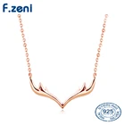 Wholesale Custom white Gold Plated Jewelry Black Friday Merry Christmas Deer Antler Elk Horn Necklace