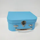 Kids Toy Gift Mini Handle Custom Print Decorative Paper Cardboard Suitcase Boxes Wholesale