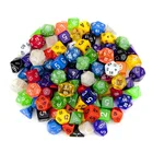wholesale cheap durable polyhedral wooden dice set for craft