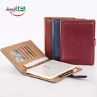 Popular 6 Holes Loose Leaf Binding Magnetic Lock Wool Felt Notebook Stationery Notebook with Pocket for Diary Used