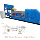Eddy Current Separator Equipped with Magnetic Drum for Ferrous and Non Ferrous Metal Separation