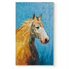100% Hand Painted Oil Paintings Colorful Horse Abstract Painting Animal Canvas Wall Art Home Decor