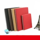 Promotional thick spiral notebook and spiral notebook custom printed with plastic cover