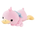 big popular cute pink lying duck plush animals toys gift