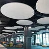 Circle Acoustic fiberglass cloud baffles for suspension ceiling system