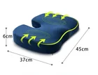 2019 Amazon Hot Selling 100% Polyester Soft Velvet Memory Foam coccyx seat cushion