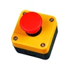 Red Mushroom Emergency Stop Push Button Switch Plastic Control Box